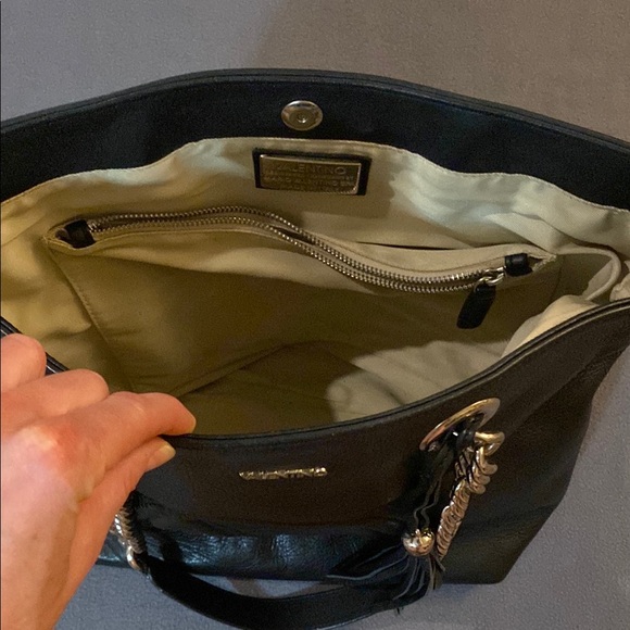 Valentino Black Leather Tote Bag - Picture 3 of 5